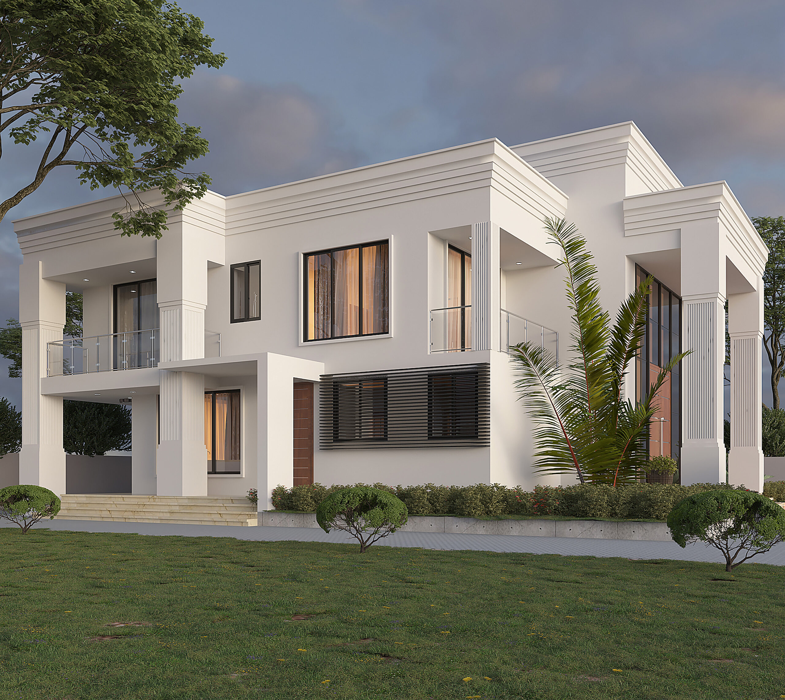 G+1 MODERN FOUR BEDROOM RESIDENTIAL BUILDING 1